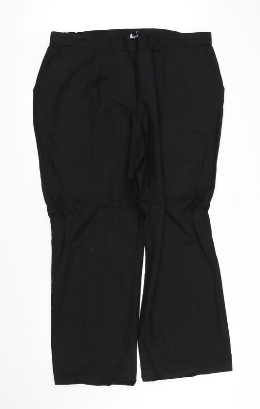 pre worn Womens Black   Trousers  Size L L34 in