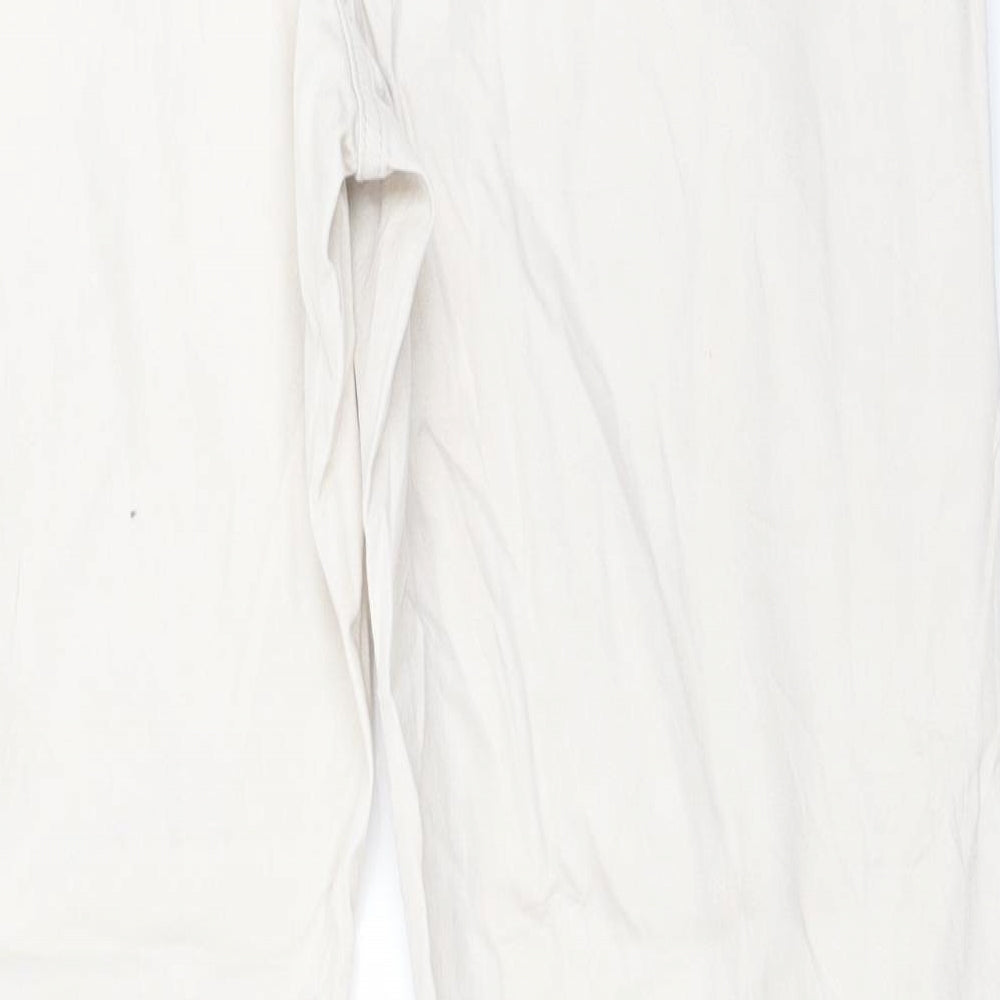 Preworn  Womens Beige   Straight Jeans Size 18 L27 in