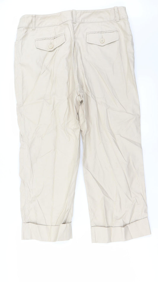 Charter Club Womens Beige   Trousers  Size 14 L27 in