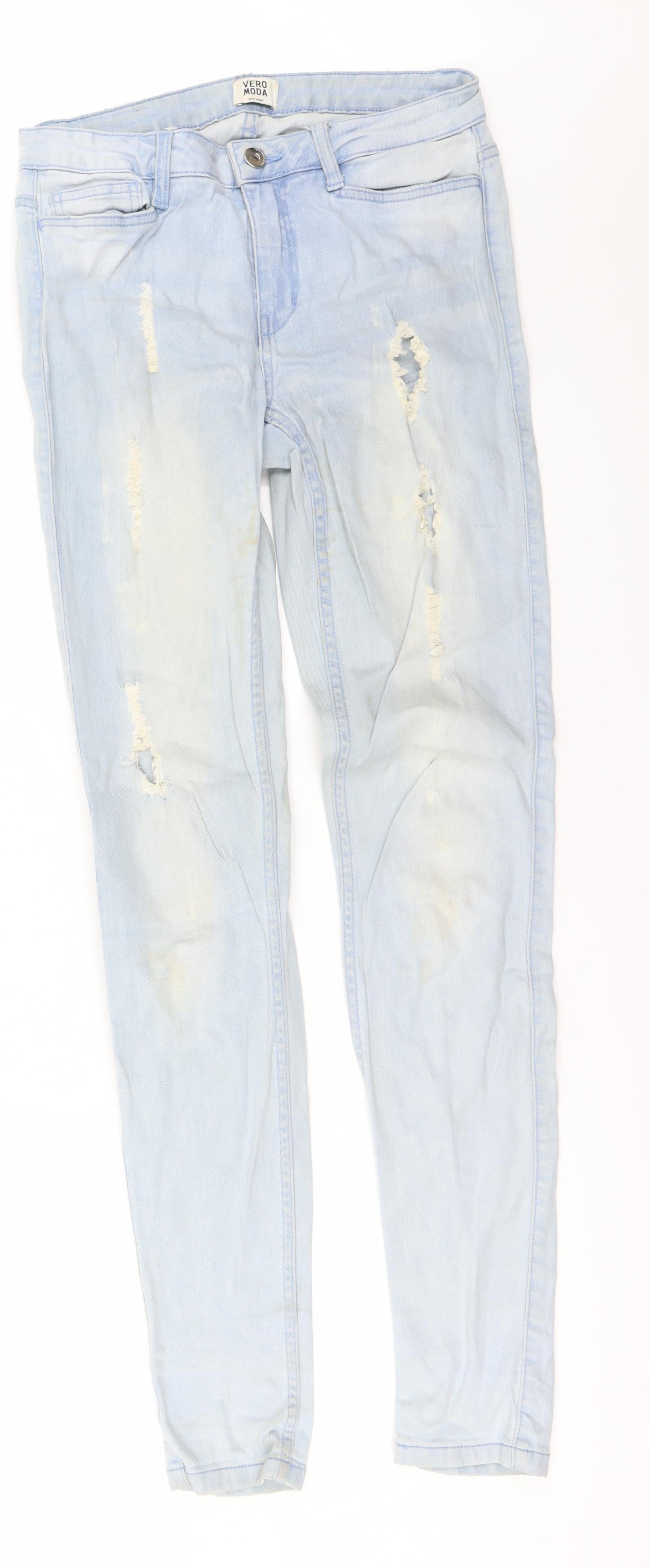 VERO MODA  Womens Blue   Tapered Jeans Size 28 in L28 in