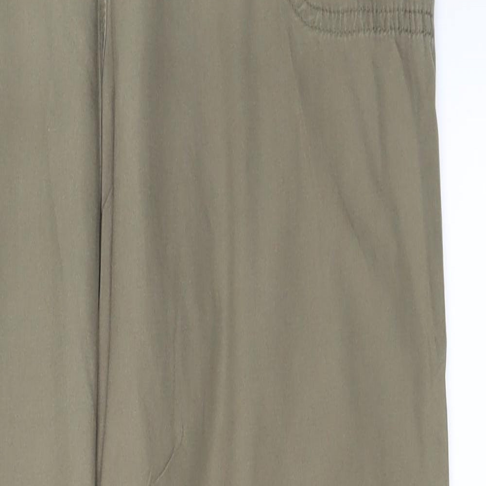 Marks and Spencer Womens Green   Trousers  Size 14 L25 in
