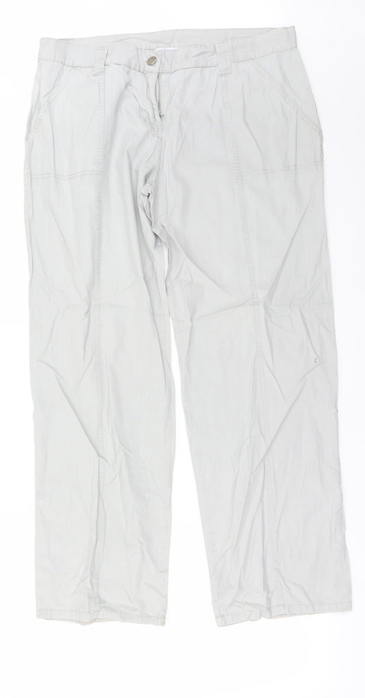 Papaya Womens Grey   Trousers  Size 32 in L26 in