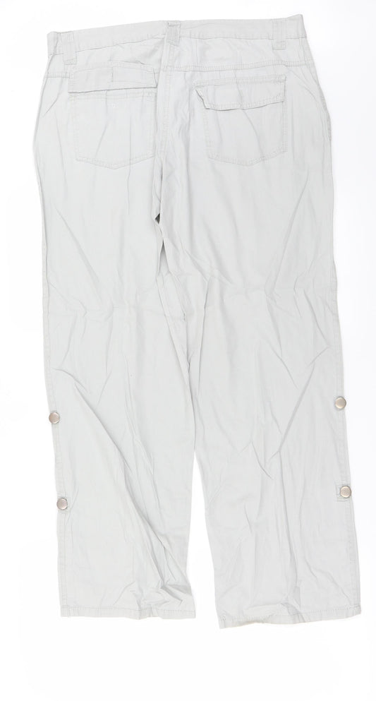 Papaya Womens Grey   Trousers  Size 32 in L26 in