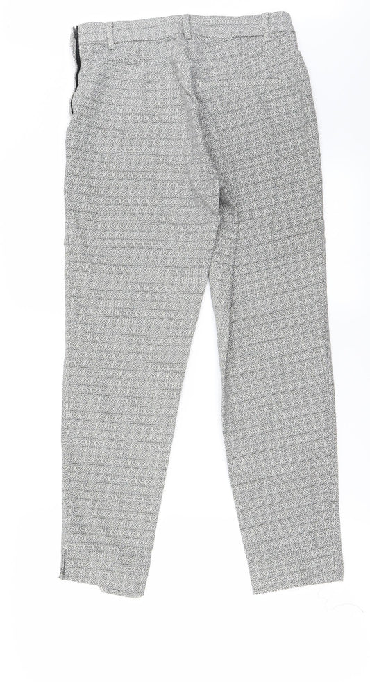 H&M Womens Grey   Trousers  Size 8 L26 in