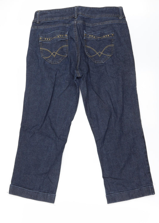 Preworn Womens Black   Straight Jeans Size 8 L20 in