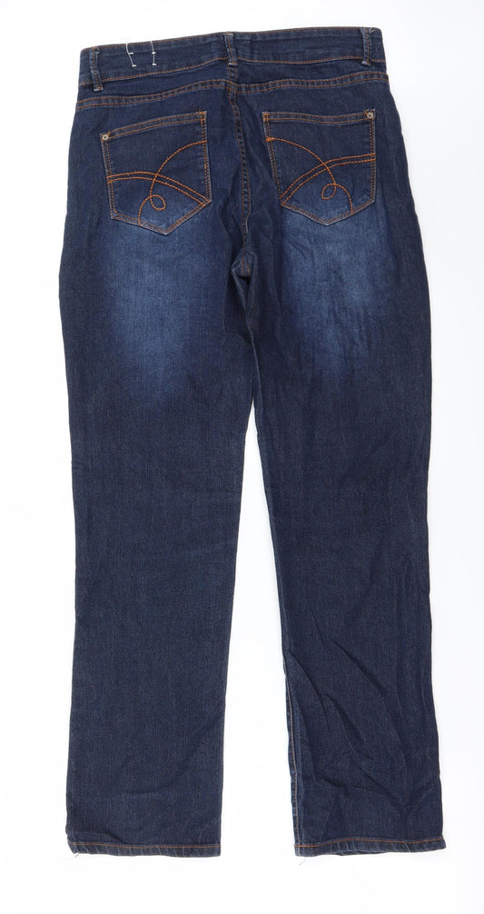Janina Womens Blue   Straight Jeans Size 30 in L28 in