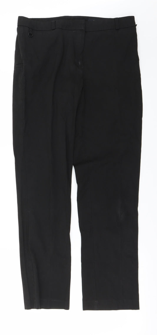 Preworn Womens Black   Trousers  Size 30 in L25 in