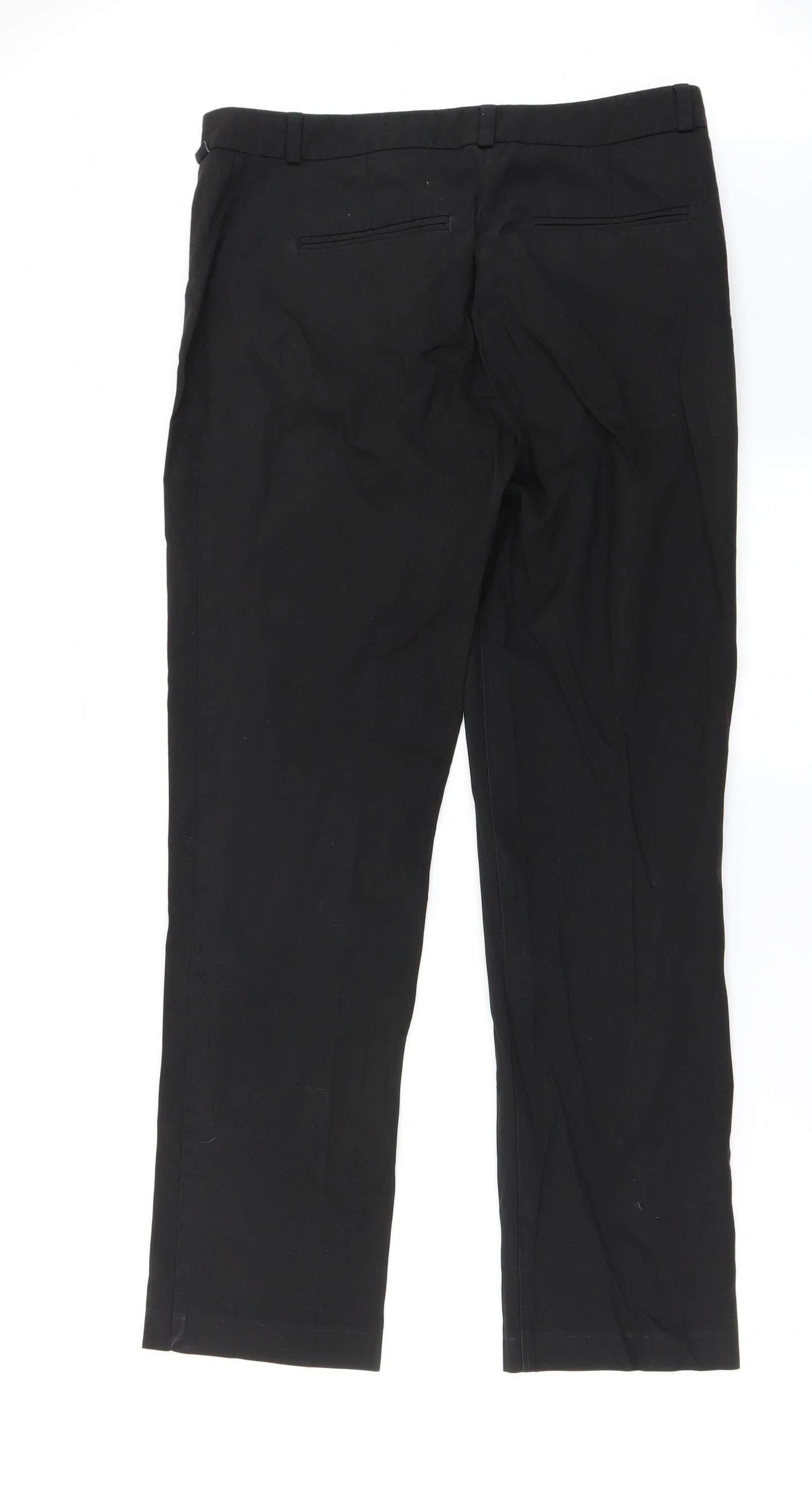 Preworn Womens Black   Trousers  Size 30 in L25 in