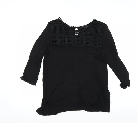 H&M Womens Black   Basic Blouse Size M