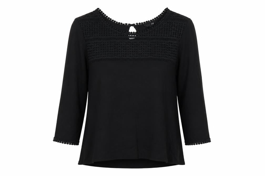 H&M Womens Black   Basic Blouse Size M