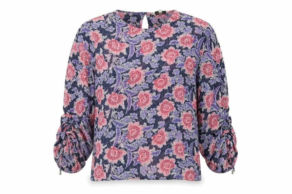 Next Womens Purple Floral  Basic Blouse Size 12
