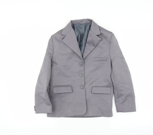 Preworn Womens Purple   Jacket Suit Jacket Size 8