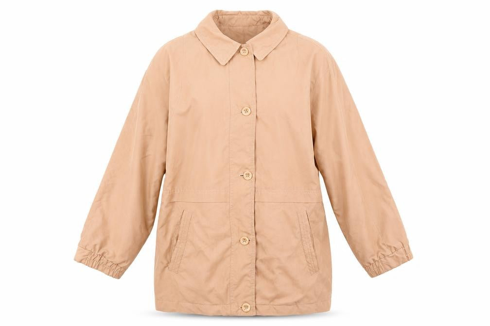 Front view of Marks & Spencer women’s orange jacket, size UK 16