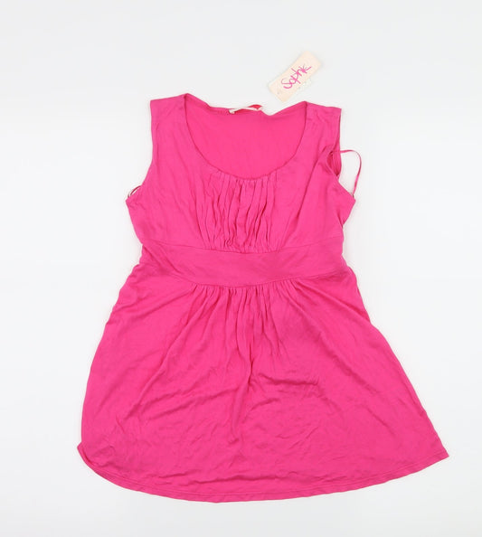 Sophie Girls Pink  Jersey Basic Tank Size 13 Years