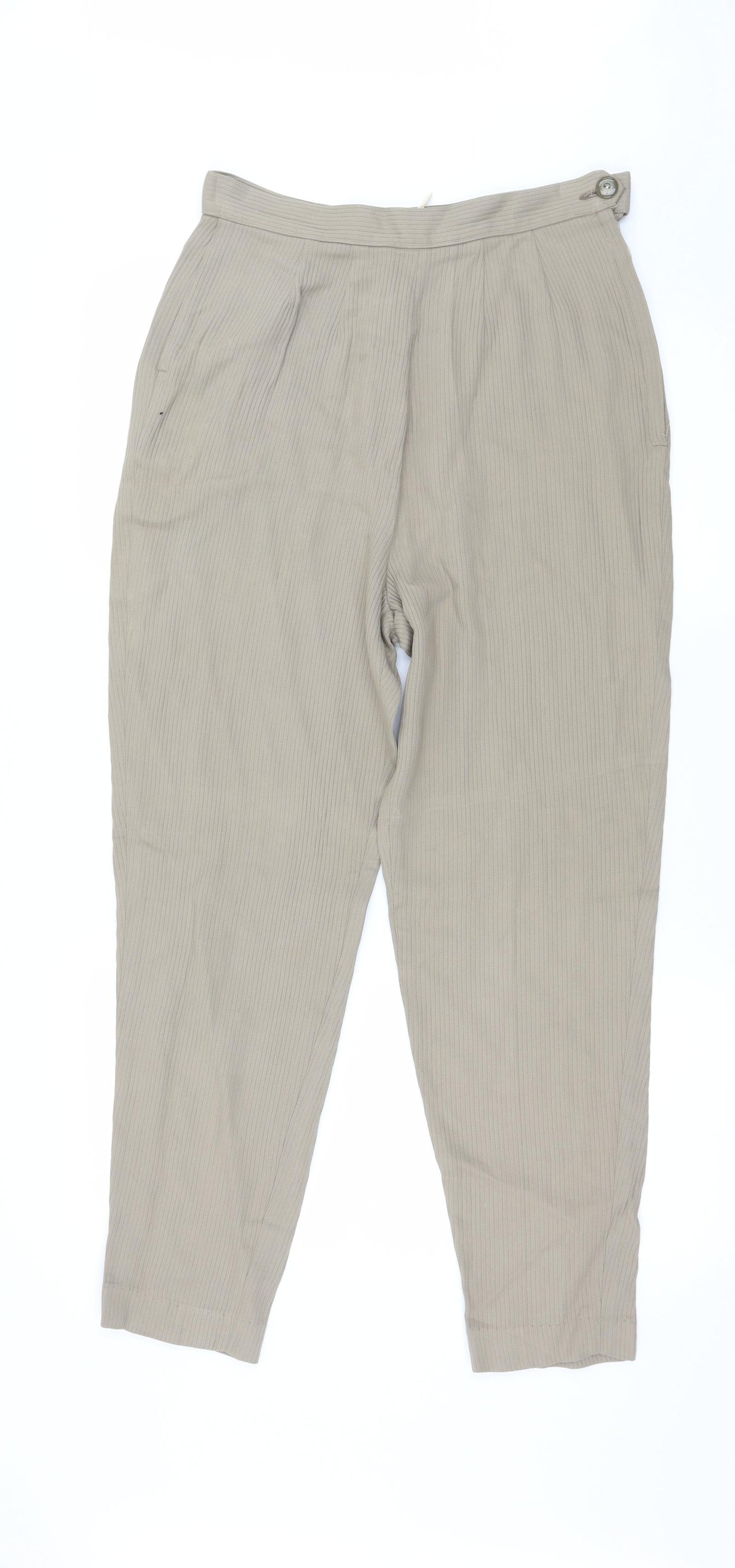 Preworn Womens Beige   Trousers  Size 28 in L28 in