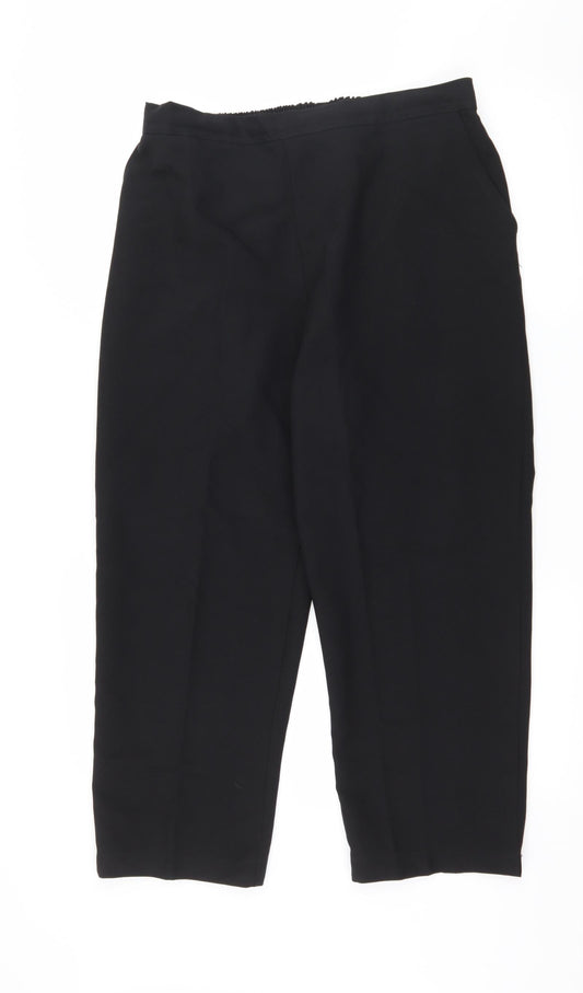 Preworn Womens Black   Trousers  Size 34 in L25 in