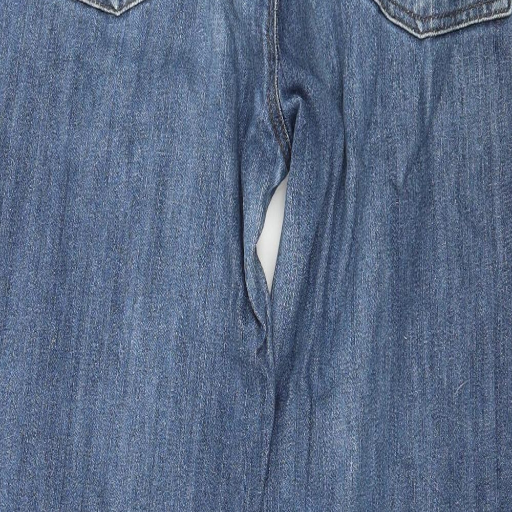 Street One Womens Blue  Denim Straight Jeans Size 32 in L25 in