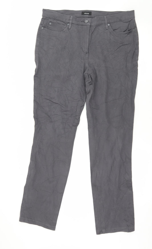 Vianni Womens Grey  Denim Skinny Jeans Size 36 in L30 in