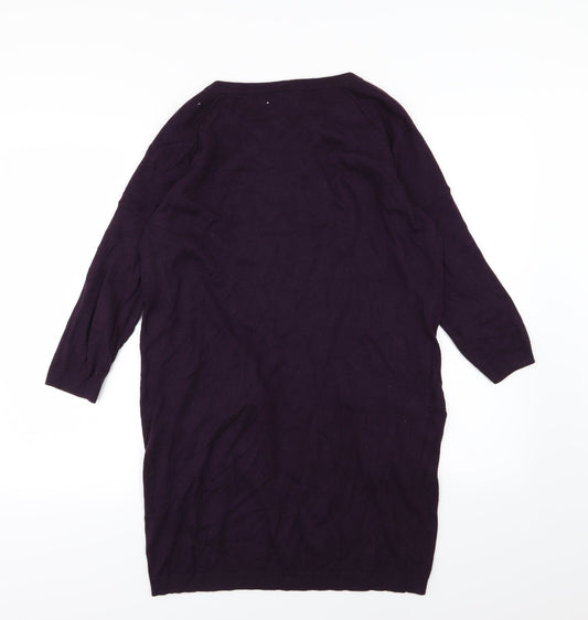 Warehouse Womens Purple  Knit Pullover Jumper Size 12