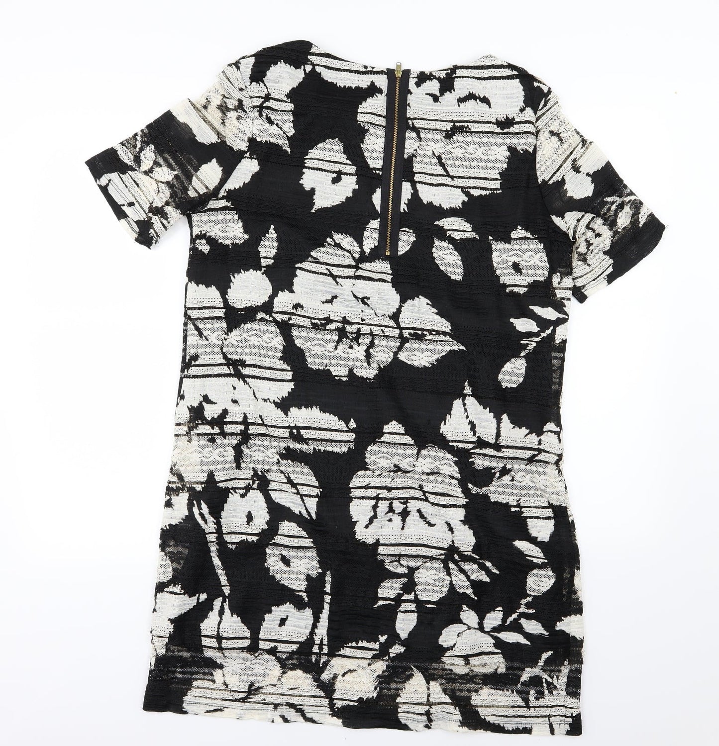 Phase Eight Womens Black Floral  A-Line  Size 14