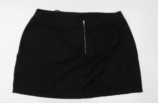 So Fabulous Womens Black   A-Line Skirt Size 40 in