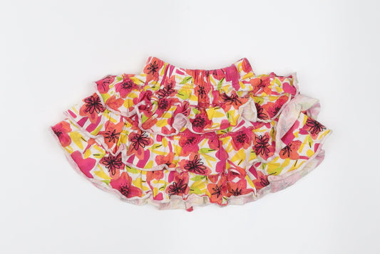 Nutmeg Girls Pink Floral Jersey Peasant Skirt Size 2-3 Years