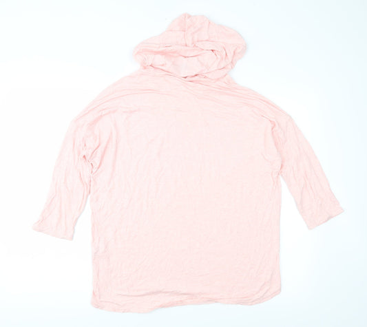 Aviva Womens Pink   Pullover Hoodie Size S