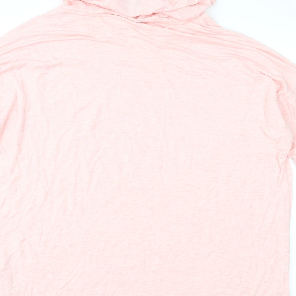 Aviva Womens Pink   Pullover Hoodie Size S