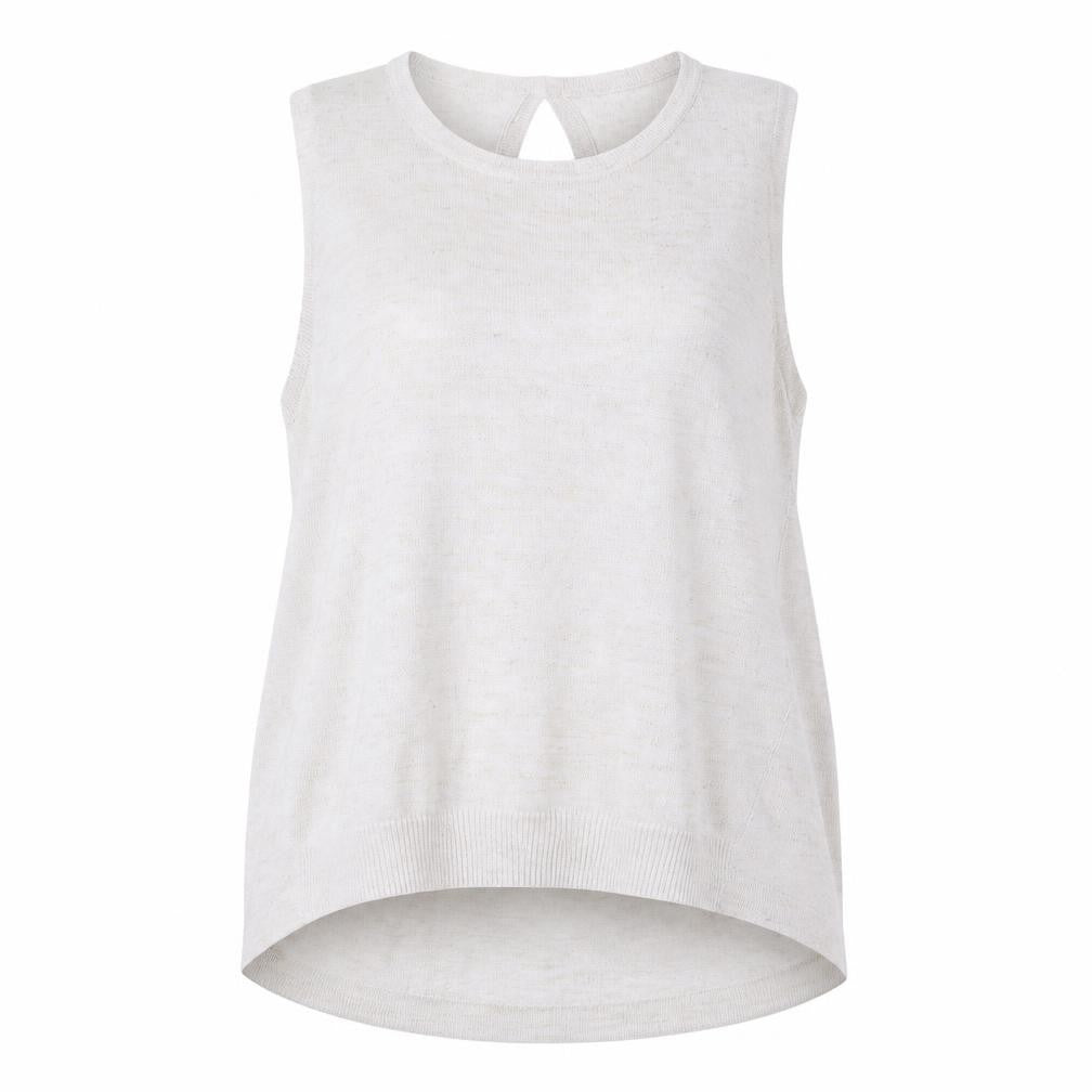 Front view of River Island women’s beige knit jumper, size UK 14