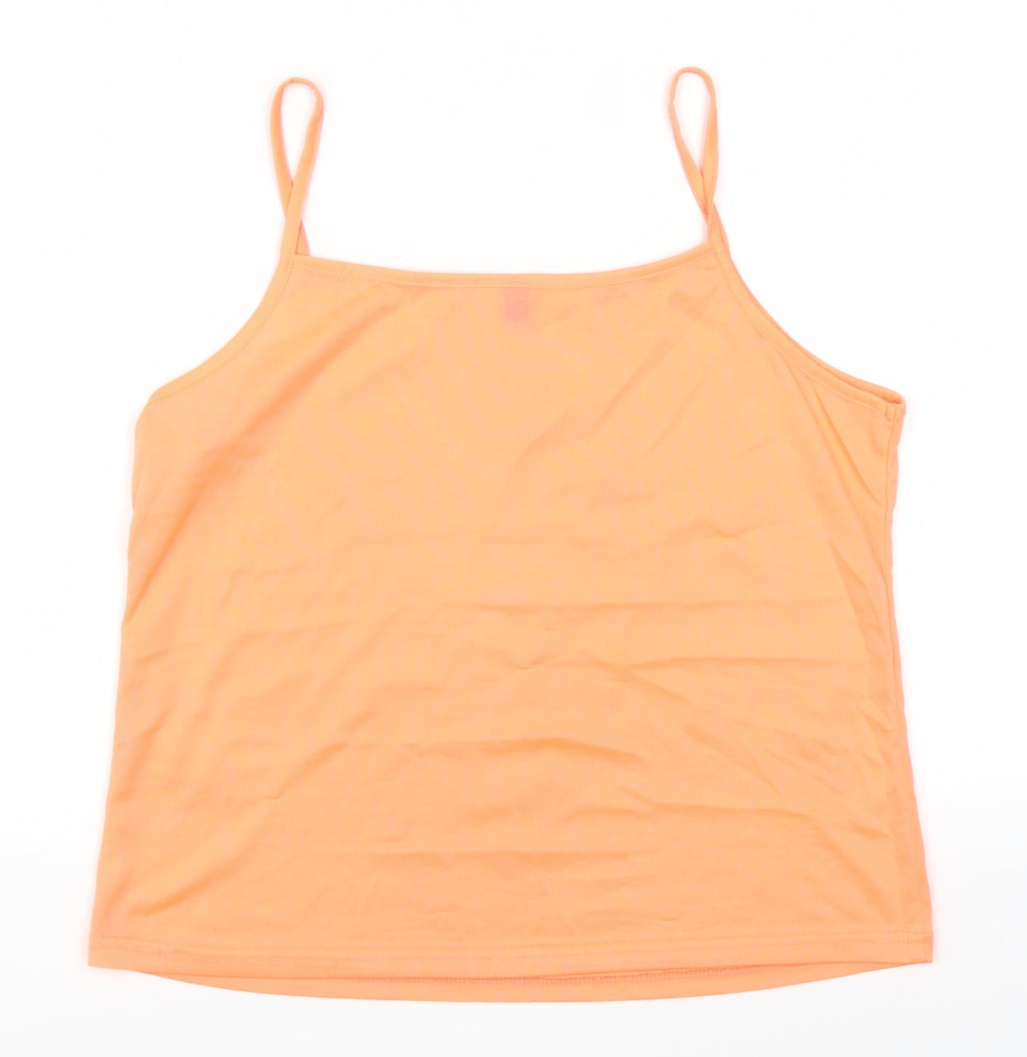 Preworn Womens Orange   Basic T-Shirt Size 14