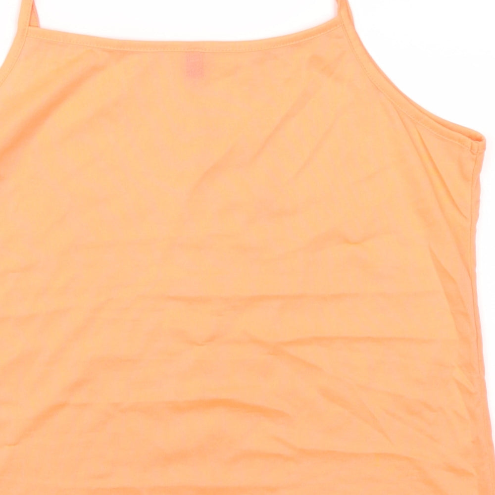 Preworn Womens Orange   Basic T-Shirt Size 14
