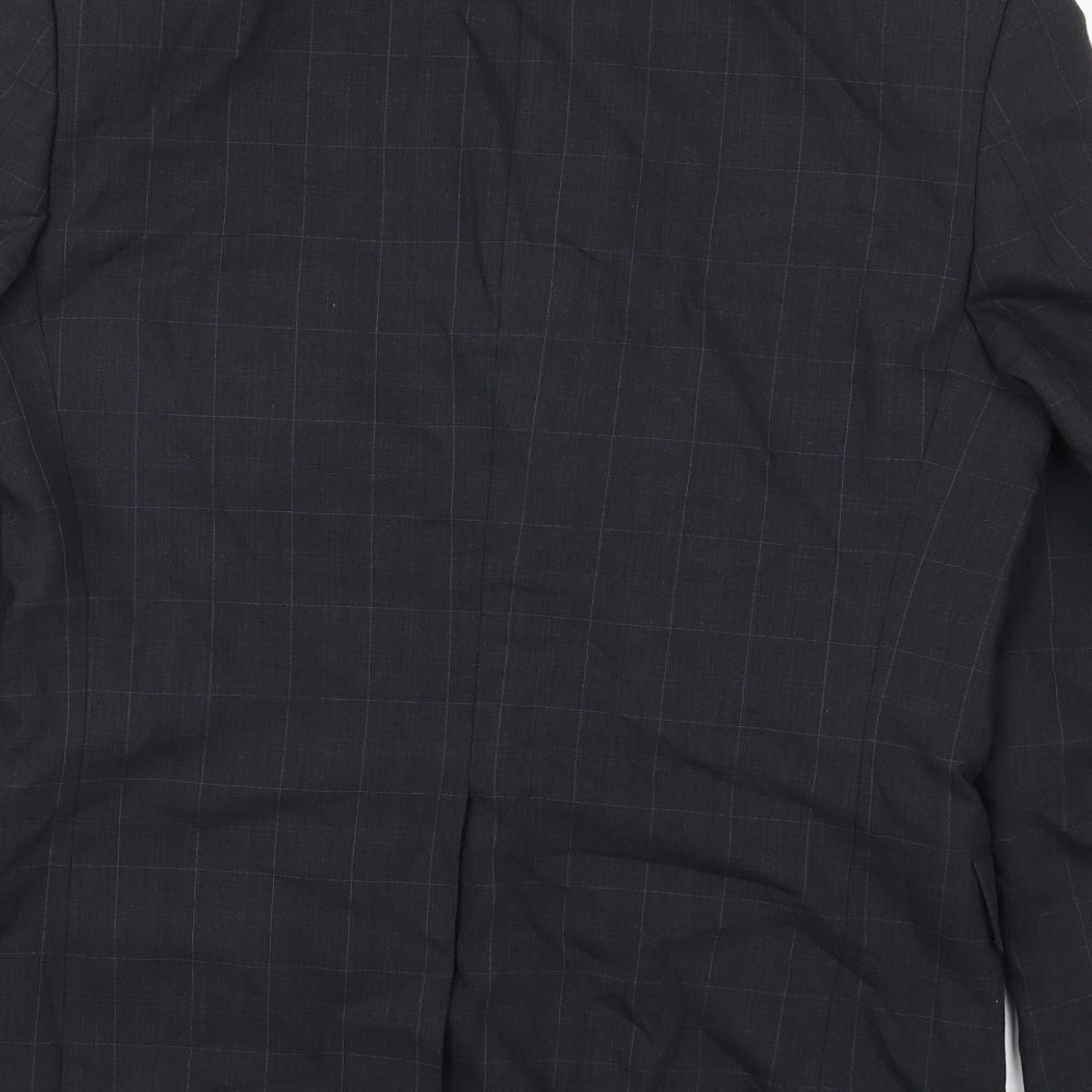 Marks and Spencer Mens Grey Check  Jacket Suit Jacket Size 38