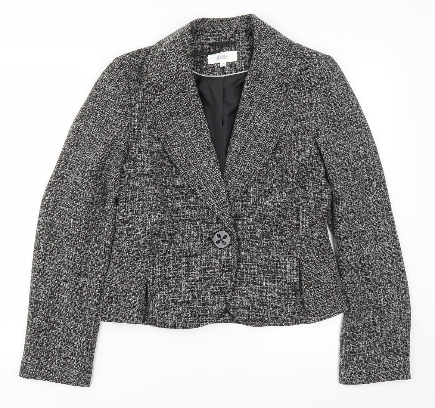 Marks and Spencer Womens Grey   Jacket Suit Jacket Size 12