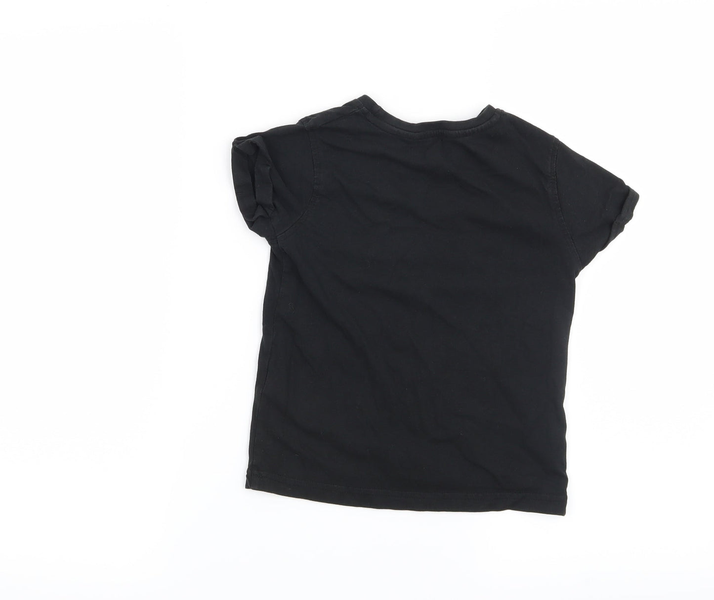 George Boys Black   Basic T-Shirt Size 5-6 Years  - Win