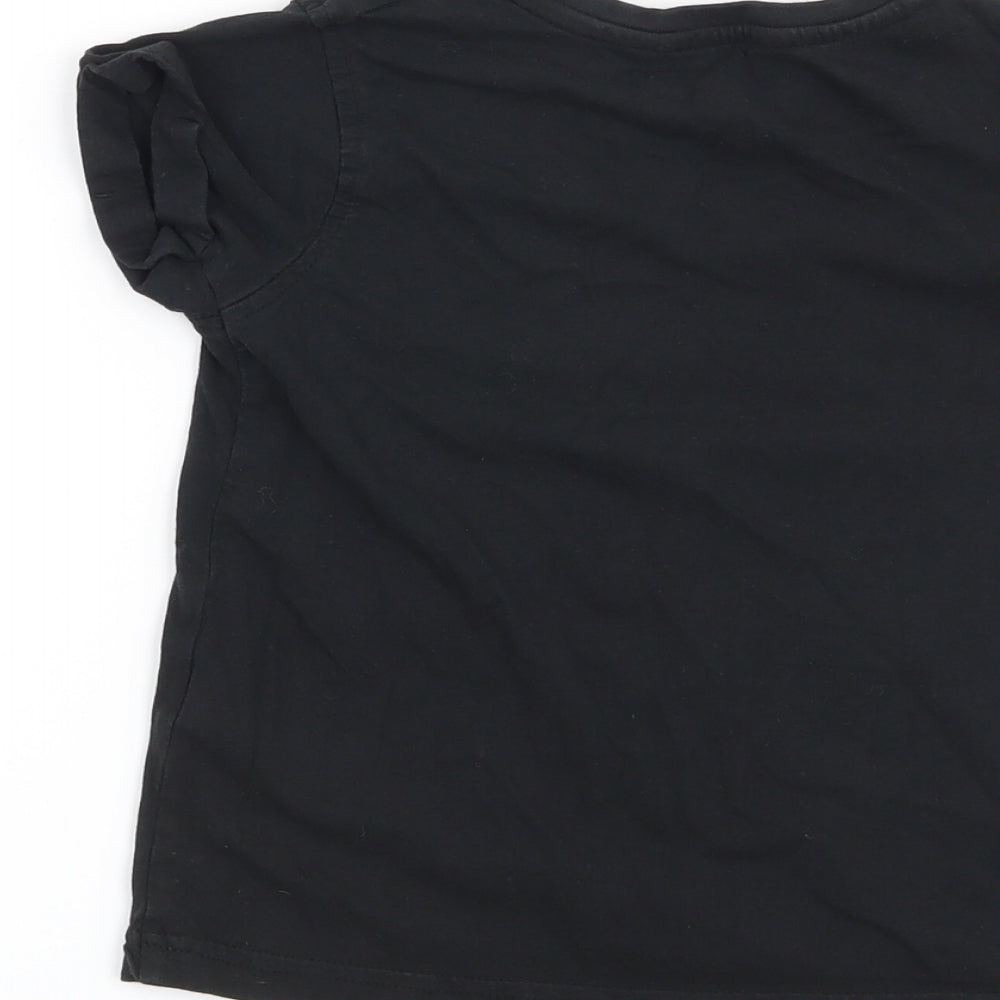 George Boys Black   Basic T-Shirt Size 5-6 Years  - Win