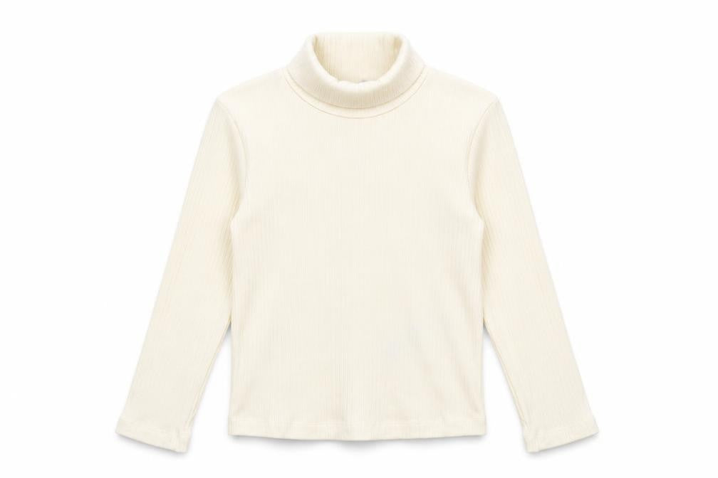 Front view of Primark girls’ beige pullover sweatshirt, size 3-4, years