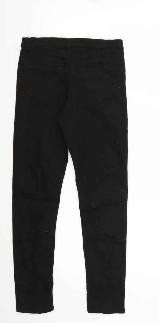H&M Girls Black   Cropped Jeans Size 11 Years