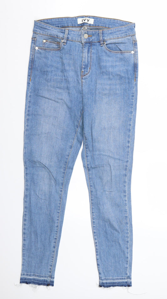 Ivy Womens Blue   Skinny Jeans Size 26 L29 in