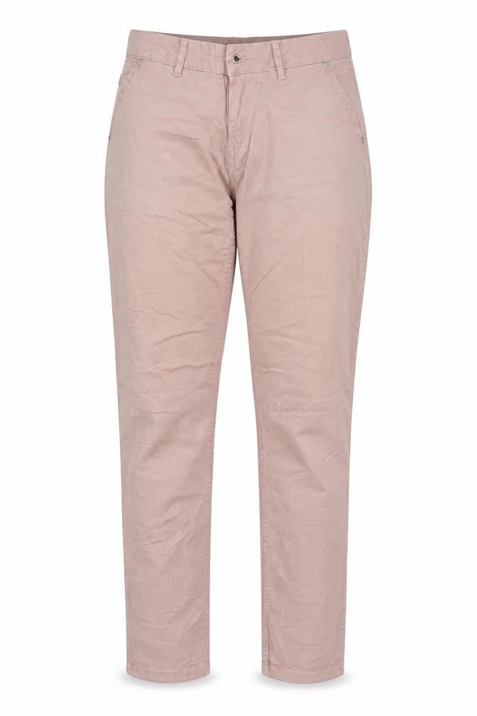 Front view of Up Fashion women’s pink trousers, size UK 36, 29-inch leg