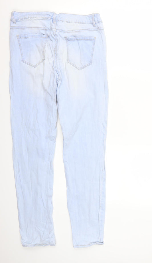 Preworn Womens Blue   Skinny Jeans Size 14 L29 in