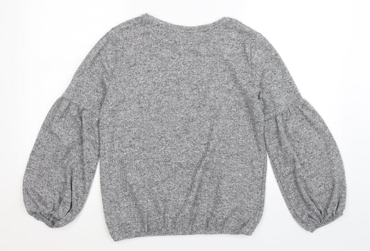 Dorothy Perkins Womens Grey  Knit Pullover Jumper Size 12