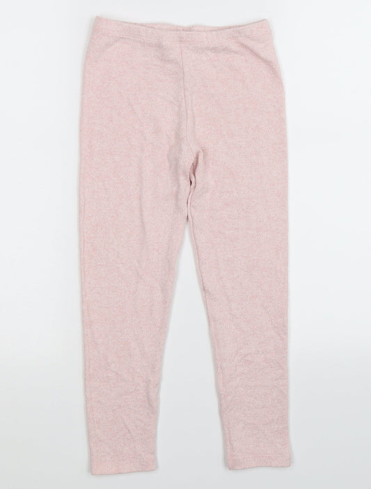 Matalan Girls Pink Solid  Cami Pyjama Pants Size 7 Years