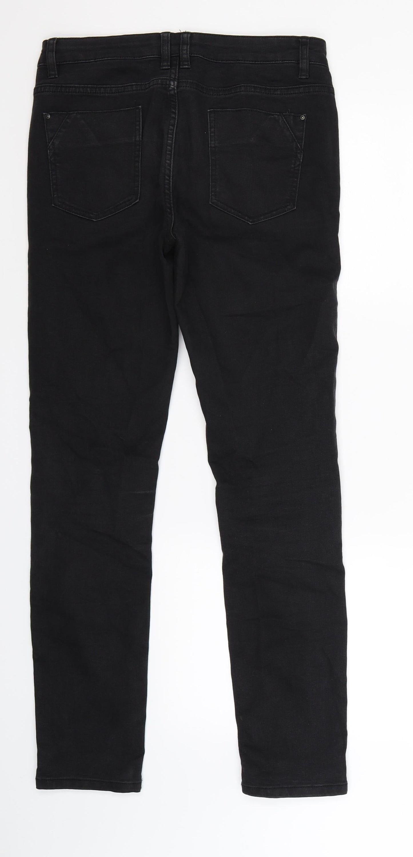 Denim Co Womens Black  Denim Skinny Jeans Size 8 L29 in