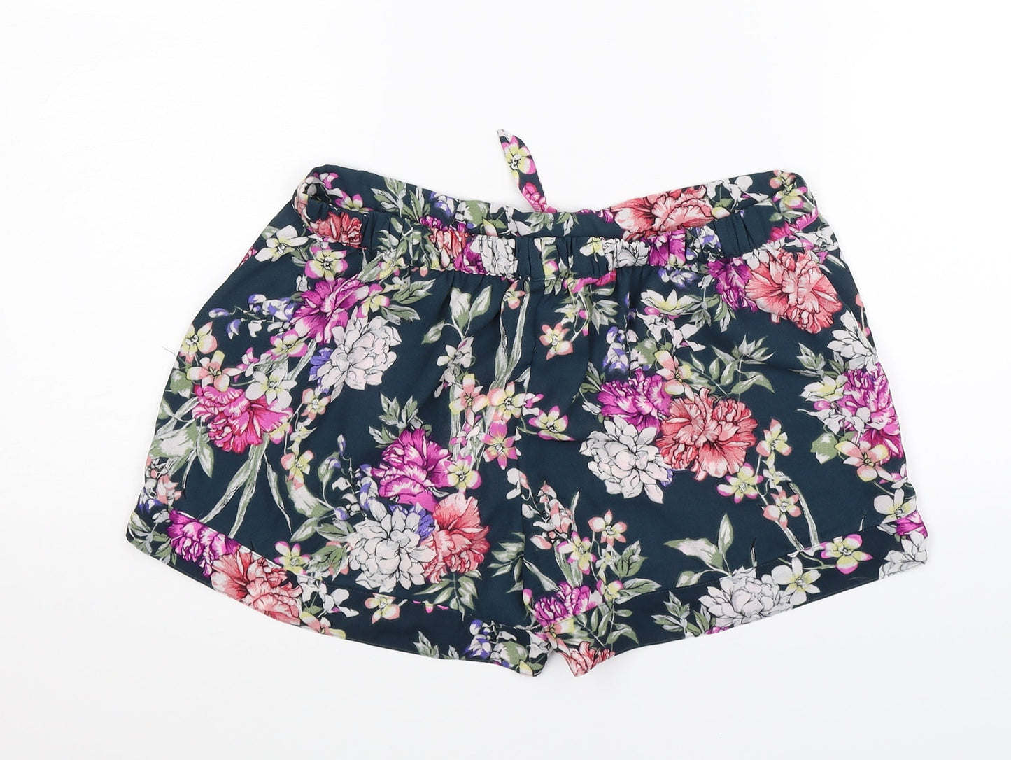Autograph Womens Multicoloured Floral  Hot Pants Shorts Size 10