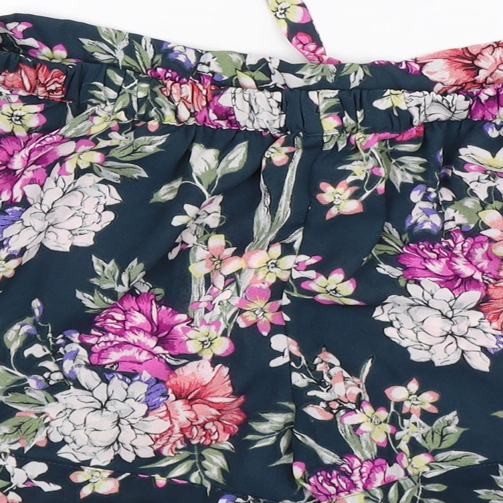 Autograph Womens Multicoloured Floral  Hot Pants Shorts Size 10