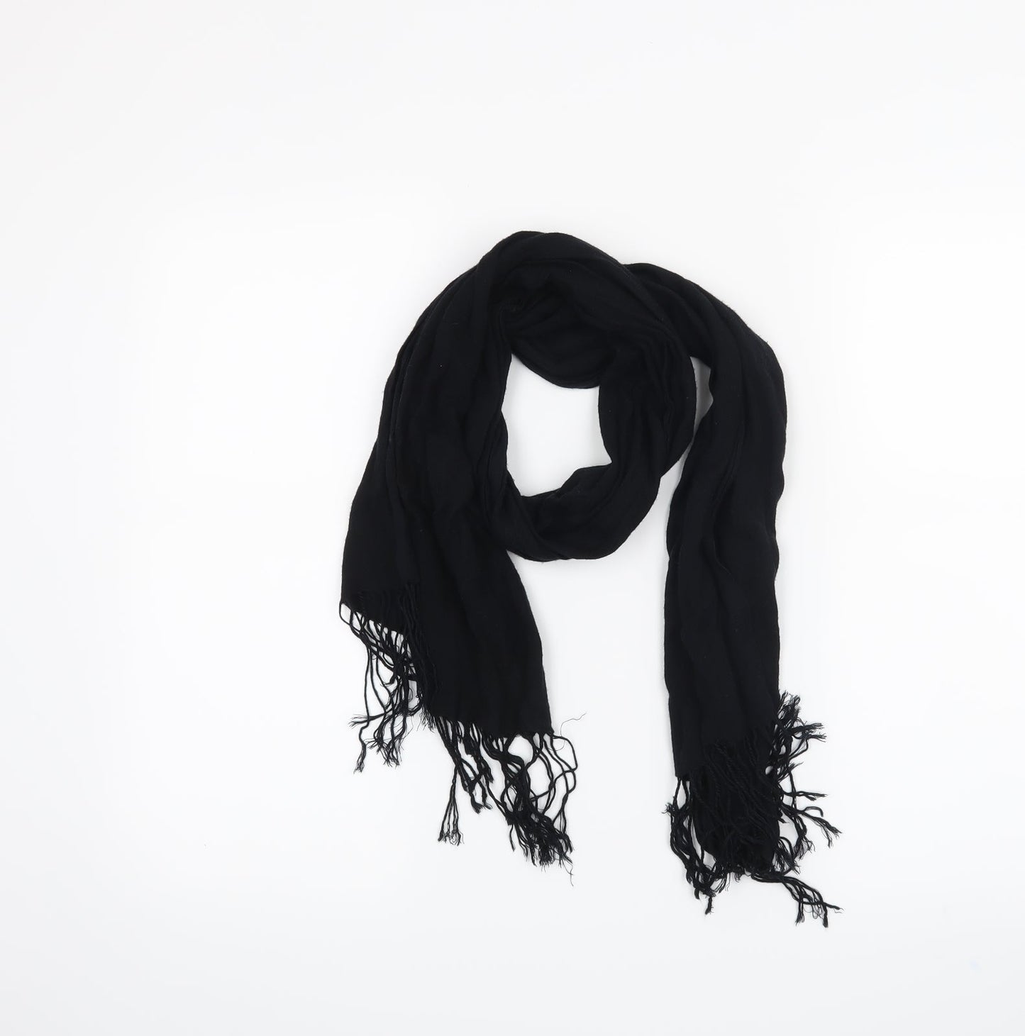 Preworn Womens Black    Scarf