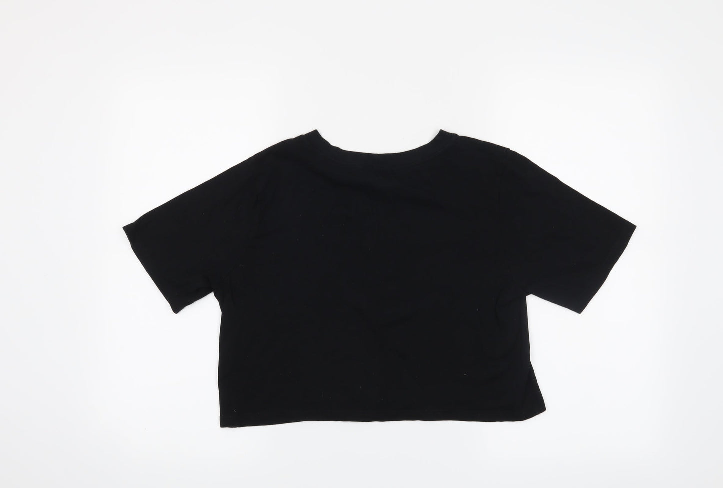 Cooperative Womens Black   Cropped T-Shirt Size M