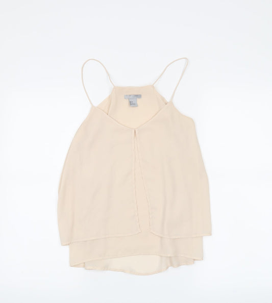 H&M Womens Beige   Camisole Tank Size 6