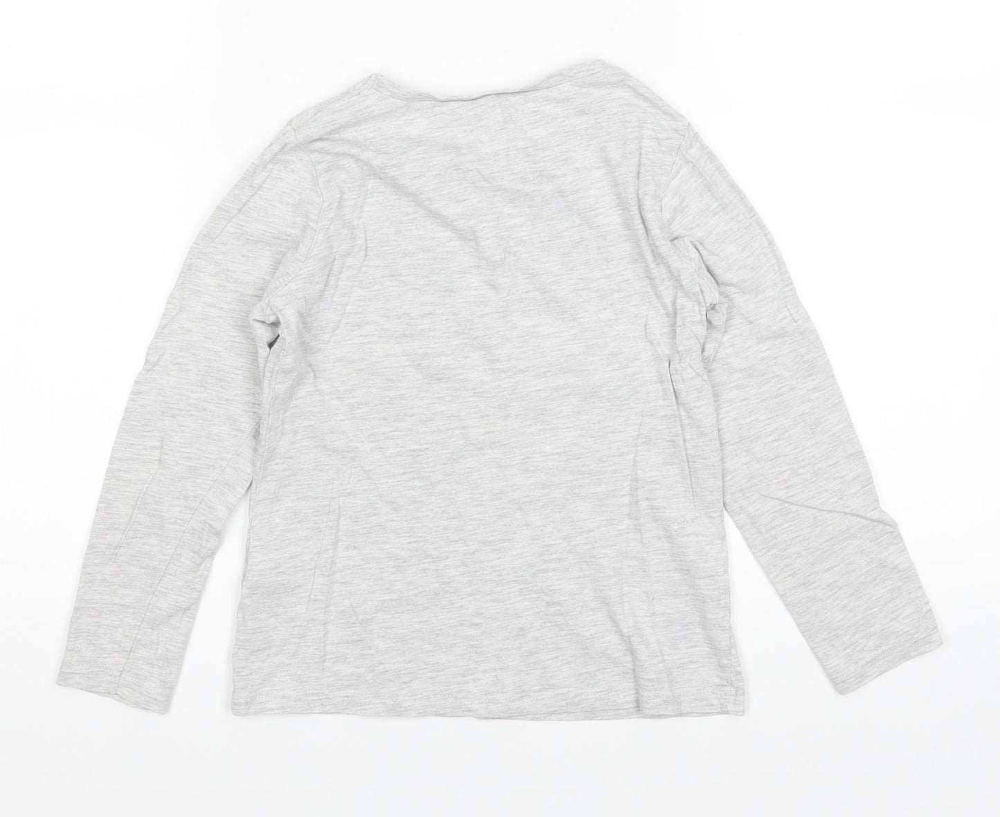 George Girls Grey   Basic T-Shirt Size 6-7 Years