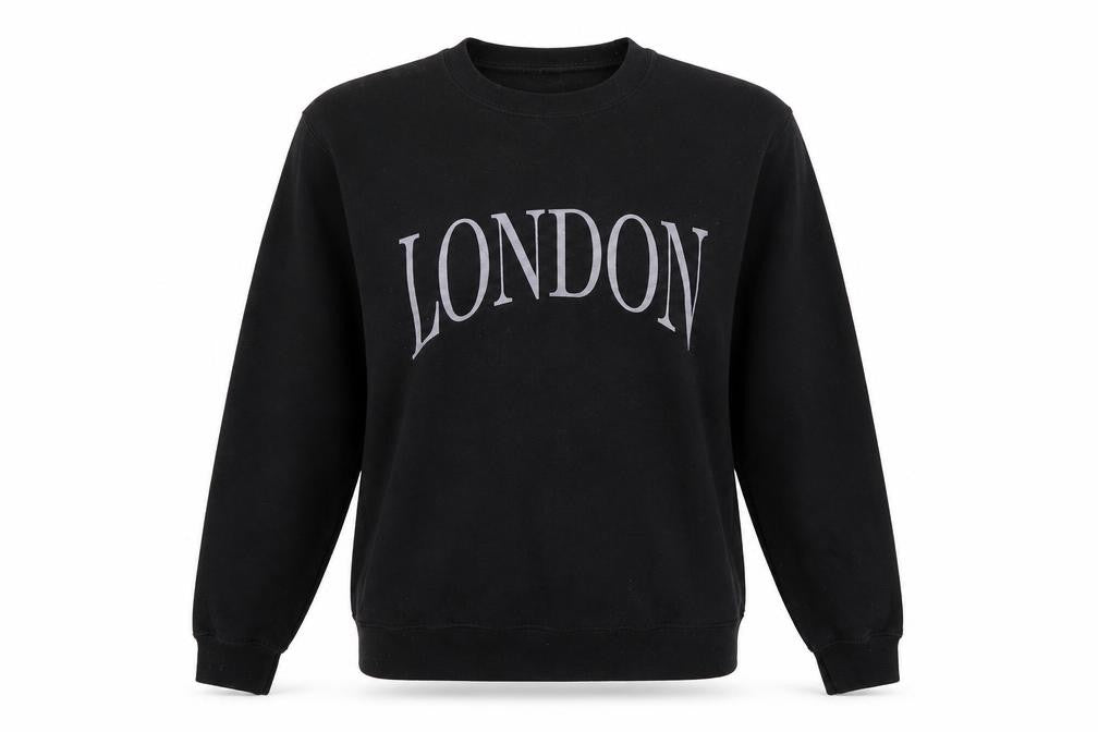 Front view of Topshop women’s black jumper, size S